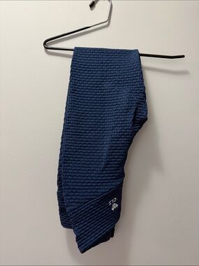 Women's Navy Textured Leggings